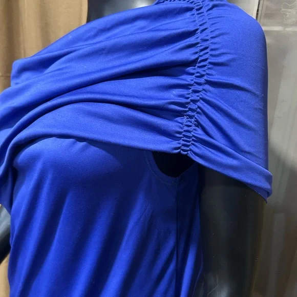 RACHEL Rachel Roy Vibrant Blue One-Shoulder Dress - Picture 2 of 3